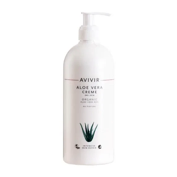 Aloe Vera Creme 80 pct Avivir 500 ml økologisk